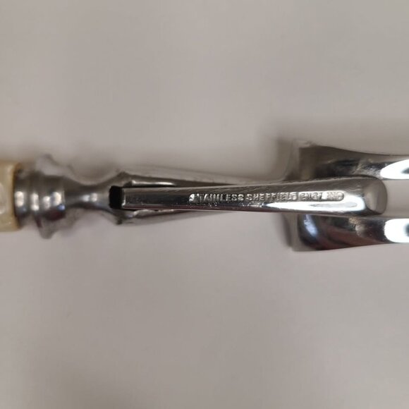 Vintage Carving Set Atkinson Bros Sheffield England Stainless Steel - Picture 10 of 10